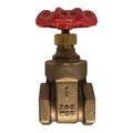 Midland Metal Gate Valve, 1 Nominal Size, 115 TPI FNPT, 200 psi WOG125 psi WSP, Full Port, Media Cold Water, O 940134